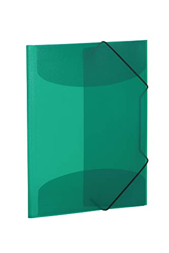HERMA Sammelmappe A4 Grün Transluzent, Eckspanner-Mappe aus Kunststoff mit Gummizug und Innenklappen für Kinder, Jungen und Mädchen HERMA Sammelmappe A4 Grün Transluzent, Eckspanner-Mappe aus Kunststoff mit Gummizug und Innenklappen für Kinder, Jungen und Mädchen von HERMA