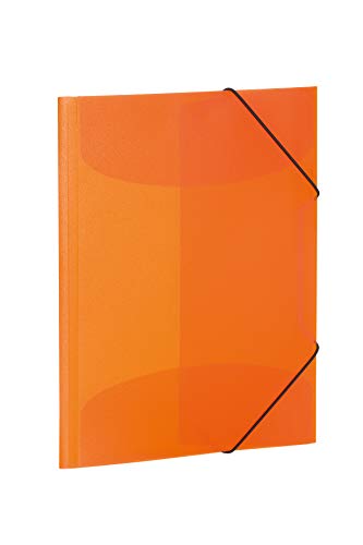 HERMA Sammelmappe A3 Orange Transluzent, Eckspanner-Mappe aus Kunststoff mit Gummizug und Innenklappen für Kinder, Jungen und Mädchen HERMA Sammelmappe A3 Orange Transluzent, Eckspanner-Mappe aus Kunststoff mit Gummizug und Innenklappen für Kinder, Jungen und Mädchen von HERMA