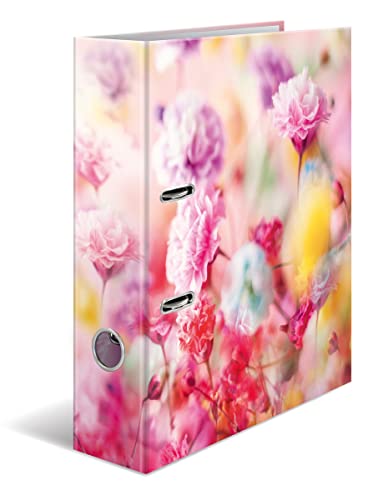 HERMA Ordner A4 Rosa Blüten, 7 cm breit, Kinder Ringordner mit Pflanzen Motiv, bunter Aktenordner mit Innendruck für Jungen und Mädchen HERMA Ordner A4 Rosa Blüten, 7 cm breit, Kinder Ringordner mit Pflanzen Motiv, bunter Aktenordner mit Innendruck für Jungen und Mädchen von HERMA