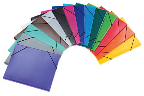 HERMA Sammelmappen A3 Transluzent Set, 42 Stück, Eckspanner-Mappen aus Kunststoff mit Gummizug und Innenklappen für Kinder, Jungen und Mädchen HERMA Sammelmappen A3 Transluzent Set, 42 Stück, Eckspanner-Mappen aus Kunststoff mit Gummizug und Innenklappen für Kinder, Jungen und Mädchen von HERMA