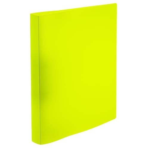 HERMA Ringbücher A4 Neon Gelb Transluzent Set, 3 Stück, schmal, 2 Ringe, 25 mm breit, Ringordner aus Kunststoff mit Niederhalter für Kinder, Jungen und Mädchen HERMA Ringbücher A4 Neon Gelb Transluzent Set, 3 Stück, schmal, 2 Ringe, 25 mm breit, Ringordner aus Kunststoff mit Niederhalter für Kinder, Jungen und Mädchen von HERMA