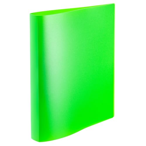 HERMA Ringbücher A4 Neon Grün Transluzent Set, 3 Stück, schmal, 2 Ringe, 25 mm breit, Ringordner aus Kunststoff mit Niederhalter für Kinder, Jungen und Mädchen HERMA Ringbücher A4 Neon Grün Transluzent Set, 3 Stück, schmal, 2 Ringe, 25 mm breit, Ringordner aus Kunststoff mit Niederhalter für Kinder, Jungen und Mädchen von HERMA