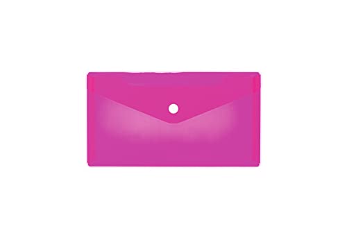 HERMA 20039 Dokumententasche DIN lang transparent pink rosa, kleiner Sichttaschen Umschlag mit Druckknopf, Briefumschlag aus Plastik für Schule, Uni, Büro, Reise HERMA 20039 Dokumententasche DIN lang transparent pink rosa, kleiner Sichttaschen Umschlag mit Druckknopf, Briefumschlag aus Plastik für Schule, Uni, Büro, Reise von HERMA