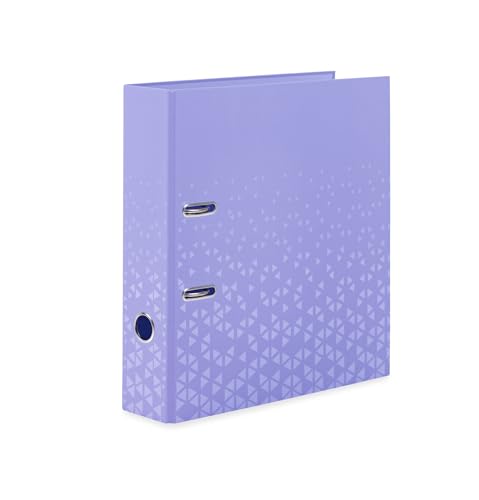 HERMA Ordner A4 Farbe Violett Lila, 7 cm breit, Kinder Ringordner mit Muster, einfarbiger Aktenordner mit glänzender Veredelung und Innendruck für Jungen und Mädchen HERMA Ordner A4 Farbe Violett Lila, 7 cm breit, Kinder Ringordner mit Muster, einfarbiger Aktenordner mit glänzender Veredelung und Innendruck für Jungen und Mädchen von HERMA