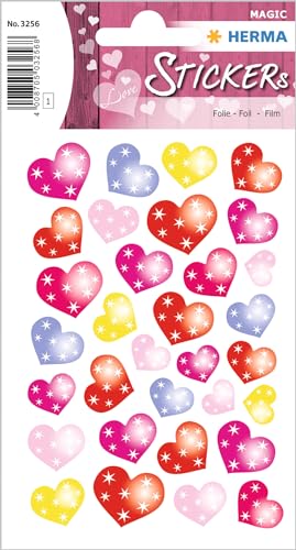 HERMA 3256 Aufkleber Herzen Glitzer klein, 32 Stück, Herz Sticker rot rosa pink, Etiketten in Herzform für Valentinstag Liebe Hochzeit Geburtstag Scrapbooking Dekoration Geschenk Briefe DIY Basteln HERMA 3256 Aufkleber Herzen Glitzer klein, 32 Stück, Herz Sticker rot rosa pink, Etiketten in Herzform für Valentinstag Liebe Hochzeit Geburtstag Scrapbooking Dekoration Geschenk Briefe DIY Basteln von HERMA