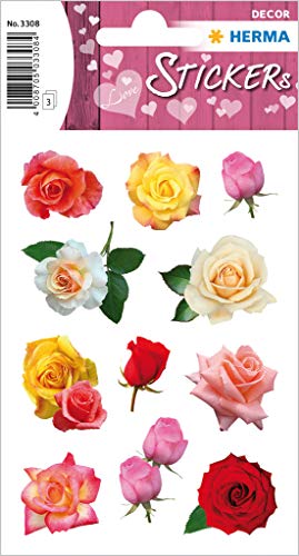 HERMA 3308 Aufkleber Rosen klein, 33 Stück, Blumen Sticker mit rot rosa weiß Pflanzen Motiv, selbstklebend, Etiketten für Valentinstag Liebe Hochzeit Geburtstag Scrapbooking Dekoration Geschenk Briefe HERMA 3308 Aufkleber Rosen klein, 33 Stück, Blumen Sticker mit rot rosa weiß Pflanzen Motiv, selbstklebend, Etiketten für Valentinstag Liebe Hochzeit Geburtstag Scrapbooking Dekoration Geschenk Briefe von HERMA