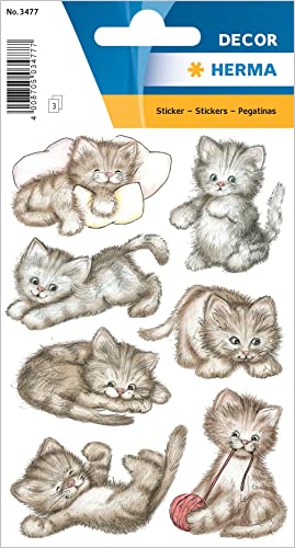 HERMA 3477 Aufkleber Katzen klein groß, 21 Stück, Tiere Sticker mit lustigen Kätzchen Motiv, Kinder Etiketten für Fotoalbum Tagebuch Poesiealbum Scrapbooking Geburtstag Dekoration Briefe DIY Basteln HERMA 3477 Aufkleber Katzen klein groß, 21 Stück, Tiere Sticker mit lustigen Kätzchen Motiv, Kinder Etiketten für Fotoalbum Tagebuch Poesiealbum Scrapbooking Geburtstag Dekoration Briefe DIY Basteln von HERMA