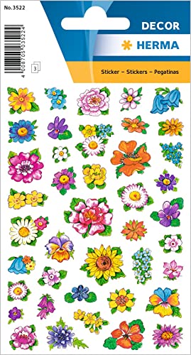 HERMA 3522 Aufkleber Blumen klein groß, 123 Stück, Pflanzen Sticker mit Blumenköpfe Motiv, Kinder Etiketten für Fotoalbum Tagebuch Poesiealbum Scrapbooking Geburtstag Dekoration Briefe DIY Basteln HERMA 3522 Aufkleber Blumen klein groß, 123 Stück, Pflanzen Sticker mit Blumenköpfe Motiv, Kinder Etiketten für Fotoalbum Tagebuch Poesiealbum Scrapbooking Geburtstag Dekoration Briefe DIY Basteln von HERMA