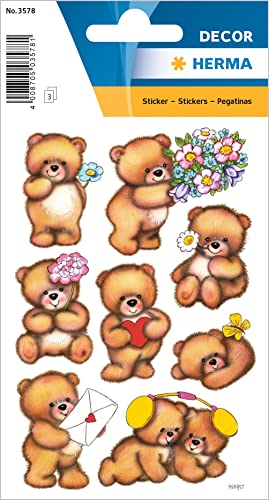HERMA 3578 Aufkleber Teddybär klein groß, 24 Stück, Tiere Sticker mit süßen Teddy Bären Motiv, Kinder Etiketten für Fotoalbum Tagebuch Poesiealbum Scrapbooking Geburtstag Dekoration Briefe DIY Basteln HERMA 3578 Aufkleber Teddybär klein groß, 24 Stück, Tiere Sticker mit süßen Teddy Bären Motiv, Kinder Etiketten für Fotoalbum Tagebuch Poesiealbum Scrapbooking Geburtstag Dekoration Briefe DIY Basteln von HERMA