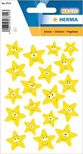 HERMA 3714 Aufkleber Sterne klein, 19 Stück, Neon Belohnung Sticker mit Smiley Emoji Gesicht Motiv, Kinder Etiketten für Schule Grundschule Schüler Tagebuch Scrapbooking Geburtstag Deko DIY Basteln HERMA 3714 Aufkleber Sterne klein, 19 Stück, Neon Belohnung Sticker mit Smiley Emoji Gesicht Motiv, Kinder Etiketten für Schule Grundschule Schüler Tagebuch Scrapbooking Geburtstag Deko DIY Basteln von HERMA