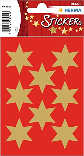 HERMA 3925 Aufkleber Sterne Gold groß, 24 Stück, 33 mm, Stern Sticker aus Papier, Weihnachtssticker Sternaufkleber für Weihnachten Geschenke Adventskalender Dekoration Kinder Belohnung DIY Basteln HERMA 3925 Aufkleber Sterne Gold groß, 24 Stück, 33 mm, Stern Sticker aus Papier, Weihnachtssticker Sternaufkleber für Weihnachten Geschenke Adventskalender Dekoration Kinder Belohnung DIY Basteln von HERMA
