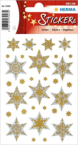 HERMA 3948 Aufkleber Sterne Gold Silber, 13 Stück, Stern Sticker aus Hologramm Folie, Weihnachtssticker Sternaufkleber für Weihnachten Geschenke Adventskalender Dekoration Kinder Belohnung DIY Basteln HERMA 3948 Aufkleber Sterne Gold Silber, 13 Stück, Stern Sticker aus Hologramm Folie, Weihnachtssticker Sternaufkleber für Weihnachten Geschenke Adventskalender Dekoration Kinder Belohnung DIY Basteln von HERMA
