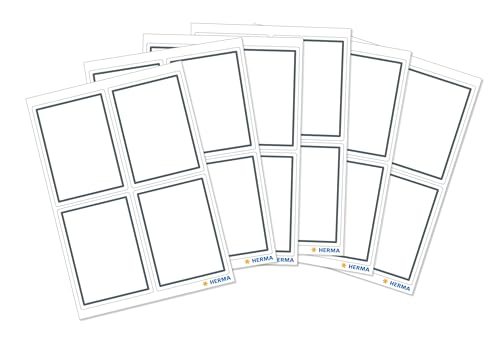 HERMA 5713 Buchetiketten zum Beschriften neutral grauer Rand, 24 Stück, 40 x 55 mm, selbstklebend, Buchaufkleber für Schule Kinder Mädchen Jungen, blanko Heftetiketten Aufkleber, weiß HERMA 5713 Buchetiketten zum Beschriften neutral grauer Rand, 24 Stück, 40 x 55 mm, selbstklebend, Buchaufkleber für Schule Kinder Mädchen Jungen, blanko Heftetiketten Aufkleber, weiß von HERMA