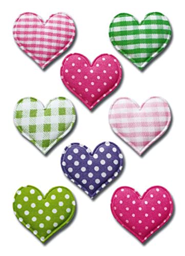 HERMA 6288 Aufkleber Herzen Bunt groß, 8 Stück, Herz Sticker aus Stoff in rosa pink grün, Etiketten in Herzform für Valentinstag Liebe Hochzeit Geburtstag Scrapbooking Dekoration Geschenk Briefe DIY HERMA 6288 Aufkleber Herzen Bunt groß, 8 Stück, Herz Sticker aus Stoff in rosa pink grün, Etiketten in Herzform für Valentinstag Liebe Hochzeit Geburtstag Scrapbooking Dekoration Geschenk Briefe DIY von HERMA