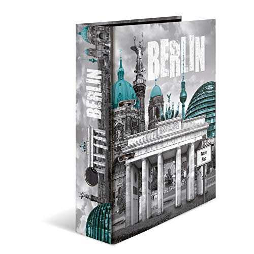 HERMA Ordner A4 Berlin Deutschland Set, 10 Stück, 7 cm breit, Kinder Ringordner mit Städte Motiv, bunter Aktenordner mit Innendruck für Jungen und Mädchen HERMA Ordner A4 Berlin Deutschland Set, 10 Stück, 7 cm breit, Kinder Ringordner mit Städte Motiv, bunter Aktenordner mit Innendruck für Jungen und Mädchen von HERMA