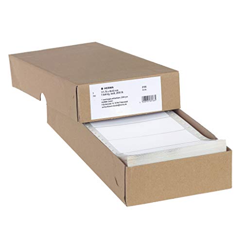 HERMA 8166 Computeretiketten endlos, 111,76 x 48,4 mm, 1-bahnig, 2000 Stück, selbstklebend, Endlosetiketten Aufkleber mit Führungslochrand, matt, blanko Papier Computer Etiketten, weiß HERMA 8166 Computeretiketten endlos, 111,76 x 48,4 mm, 1-bahnig, 2000 Stück, selbstklebend, Endlosetiketten Aufkleber mit Führungslochrand, matt, blanko Papier Computer Etiketten, weiß von HERMA