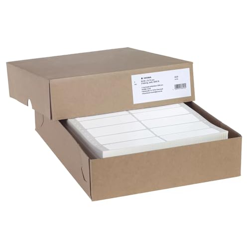 HERMA 8220 Computeretiketten endlos, 88,9 x 35,7 mm, 2-bahnig, 8000 Stück, selbstklebend, Endlosetiketten Aufkleber mit Führungslochrand, matt, blanko Papier Computer Etiketten, weiß HERMA 8220 Computeretiketten endlos, 88,9 x 35,7 mm, 2-bahnig, 8000 Stück, selbstklebend, Endlosetiketten Aufkleber mit Führungslochrand, matt, blanko Papier Computer Etiketten, weiß von HERMA