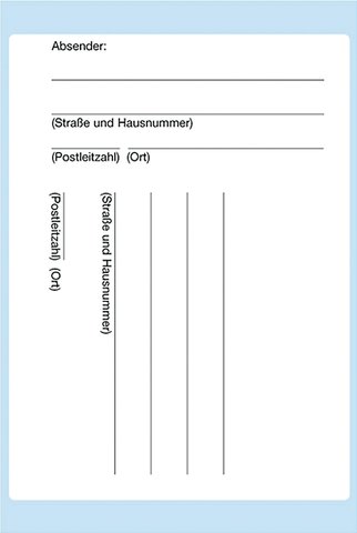 HERMA Adressetikett, Handbeschriftung, Papier, selbstklebend, 110 x 80 mm, weiß (8 Stück), Sie erhalten 10 Packungen á 8 Stück von HERMA