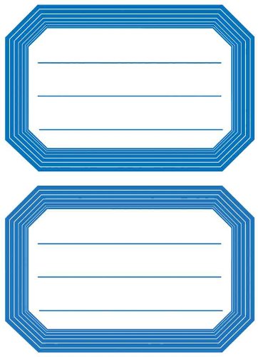 HERMA Buchetiketten, blaue Randgestaltung, 82 x 55 mm VE=3 HERMA Buchetiketten, blaue Randgestaltung, 82 x 55 mm VE=3 von HERMA