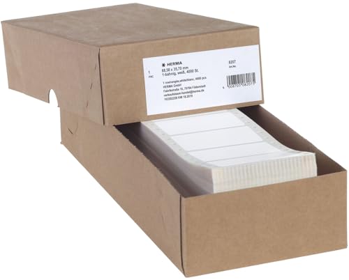HERMA Computeretiketten endlos 68,58x35,7mm 1-bahnig VE=4000 Stück HERMA Computeretiketten endlos 68,58x35,7mm 1-bahnig VE=4000 Stück von HERMA
