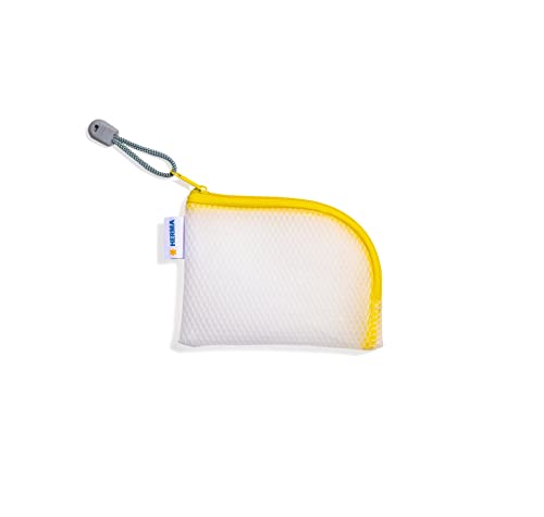 HERMA Dokumententasche A7 mit Reißverschluss, wasserdichte mini Reißverschlusstasche, verschließbare Dokumentenmappe aus Kunstoff mit Zipper, halb-transparent, 14 x 10 cm, gelb HERMA Dokumententasche A7 mit Reißverschluss, wasserdichte mini Reißverschlusstasche, verschließbare Dokumentenmappe aus Kunstoff mit Zipper, halb-transparent, 14 x 10 cm, gelb von HERMA