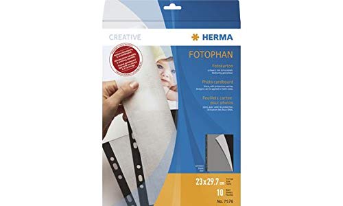 HERMA Fotokarton, 230 x 297 mm, 230 g/qm, schwarz, Sie erhalten 1 Stück á 20 Blatt HERMA Fotokarton, 230 x 297 mm, 230 g/qm, schwarz, Sie erhalten 1 Stück á 20 Blatt von HERMA