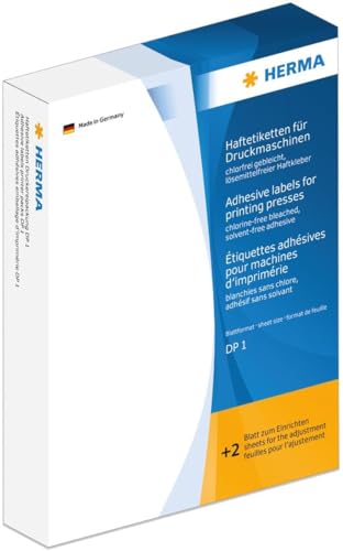 HERMA Haftetiketten für Druckmaschinen DP1 52x100mm weiß VE=1000 Stück von HERMA