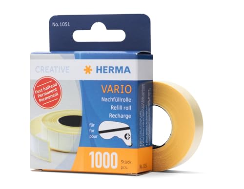 HERMA Kleberoller Nachfüllkassette doppelseitig permanent, 10er Pack, 12 x 13 mm, selbstklebende Klebetapes Nachfüllrolle für Klebebandroller, Refill für Fotos, Basteln, Schule & Büro HERMA Kleberoller Nachfüllkassette doppelseitig permanent, 10er Pack, 12 x 13 mm, selbstklebende Klebetapes Nachfüllrolle für Klebebandroller, Refill für Fotos, Basteln, Schule & Büro von HERMA