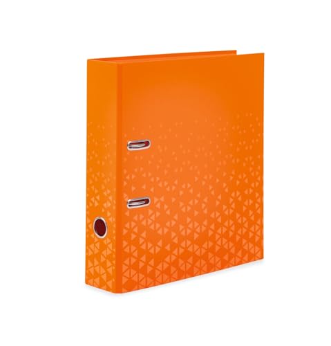 HERMA Ordner A4 Farbe Orange Set, 5 Stück, 7 cm breit, Kinder Ringordner mit Muster, einfarbiger Aktenordner mit glänzender Veredelung und Innendruck für Jungen und Mädchen HERMA Ordner A4 Farbe Orange Set, 5 Stück, 7 cm breit, Kinder Ringordner mit Muster, einfarbiger Aktenordner mit glänzender Veredelung und Innendruck für Jungen und Mädchen von HERMA