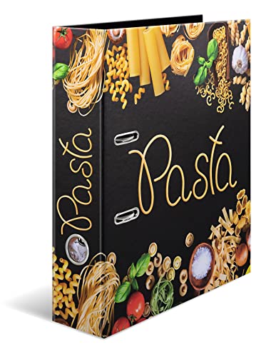 HERMA Ordner A4 Paste Nudeln Set, 5 Stück, 7 cm breit, Rezeptordner zum Selberschreiben und Abheften, Küchen Motiv Rezeptbuch mit glänzender Veredelung und Innendruck für Kochrezepte HERMA Ordner A4 Paste Nudeln Set, 5 Stück, 7 cm breit, Rezeptordner zum Selberschreiben und Abheften, Küchen Motiv Rezeptbuch mit glänzender Veredelung und Innendruck für Kochrezepte von HERMA