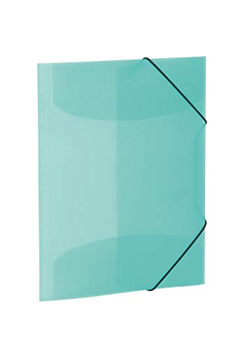 HERMA Sammelmappen A4 Türkis Transluzent Set, 3 Stück, Eckspanner-Mappen aus Kunststoff mit Gummizug und Innenklappen für Kinder, Jungen und Mädchen HERMA Sammelmappen A4 Türkis Transluzent Set, 3 Stück, Eckspanner-Mappen aus Kunststoff mit Gummizug und Innenklappen für Kinder, Jungen und Mädchen von HERMA