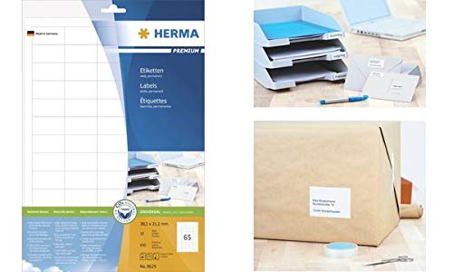 HERMA Universal-Etiketten PREMIUM, 38,1 x 21,2 mm, weiÃ, Sie erhalten 1 Stück á 10 Blatt HERMA Universal-Etiketten PREMIUM, 38,1 x 21,2 mm, weiÃ, Sie erhalten 1 Stück á 10 Blatt von HERMA