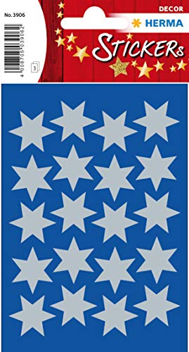 HERMA Weihnachts-Sticker DECOR ´Sterne´, 21 mm, silber, Sie erhalten 1 Stück á 3 Blatt HERMA Weihnachts-Sticker DECOR ´Sterne´, 21 mm, silber, Sie erhalten 1 Stück á 3 Blatt von HERMA