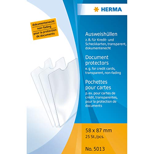 Herma 5013 Ausweissteckhüllen A8 transparent von HERMA