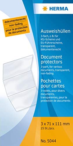 Herma 5044 Ausweissteckhüllen Ausweisklapphülle 111 x 214 transparent Herma 5044 Ausweissteckhüllen Ausweisklapphülle 111 x 214 transparent von HERMA