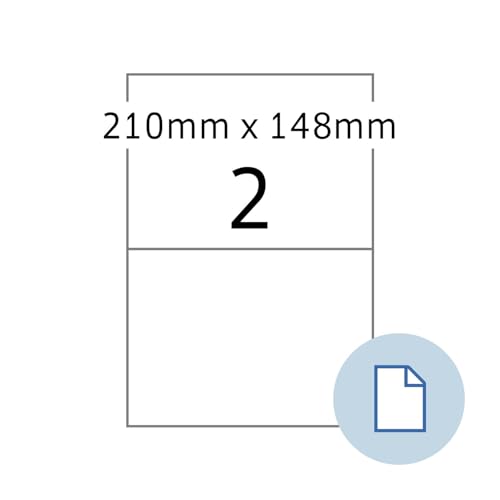 Herma 58102 Folien-Etiketten DATAPRINT, 210 x 148,5 mm, weiß von HERMA