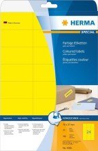 Herma Etiketten A4 gelb 70x37 mm Papier matt 480 St. von HERMA