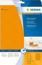 Herma Etiketten A4 neon-orange 60 mm rund Papier matt 240 St. Herma Etiketten A4 neon-orange 60 mm rund Papier matt 240 St. von HERMA