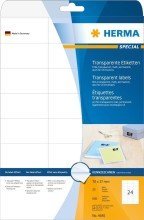 Herma Etiketten transparent matt A4 70x37 mm Folie 600 St. Herma Etiketten transparent matt A4 70x37 mm Folie 600 St. von HERMA