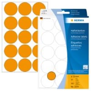 Markierungspunkte Herma 2274, D 32mm, leuchtorange, 360 Stück Markierungspunkte Herma 2274, D 32mm, leuchtorange, 360 Stück von HERMA