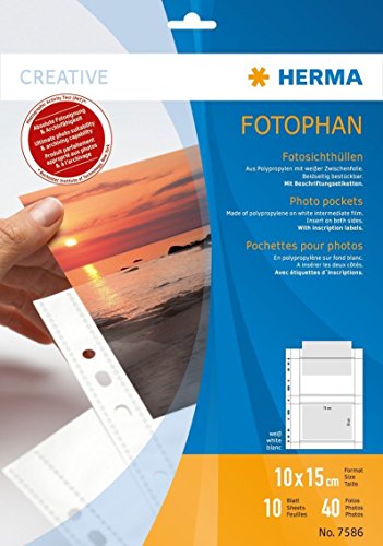 Sichthülle Fotophan 10x15q ws HERMA 7586 10 Stück Sichthülle Fotophan 10x15q ws HERMA 7586 10 Stück von Herma