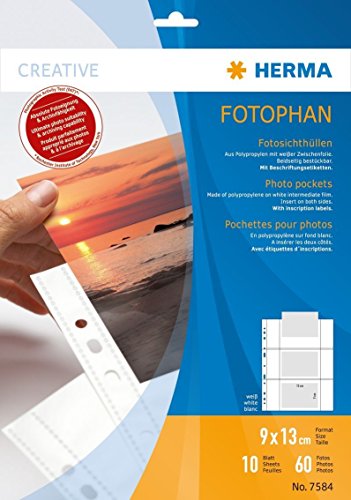 Sichthülle Fotophan 9x13q ws HERMA 7584 10 Stück Sichthülle Fotophan 9x13q ws HERMA 7584 10 Stück von HERMA