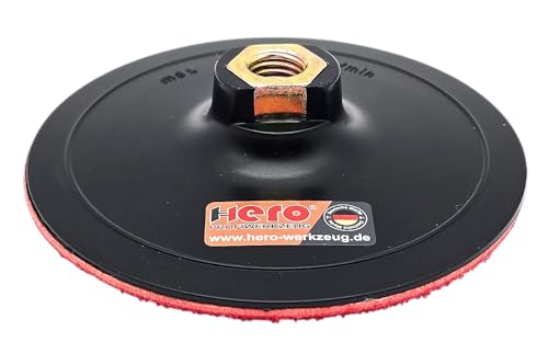 HERO Klett-Schleifteller Polierpad 125mm Stützteller Aufnahmeteller Polierteller Klettverschluss Schleifen Polieren Schleifpads Pad Polierfell, Schleifpapier, Schleiffaser Bohrmaschine Winkelschleifer HERO Klett-Schleifteller Polierpad 125mm Stützteller Aufnahmeteller Polierteller Klettverschluss Schleifen Polieren Schleifpads Pad Polierfell, Schleifpapier, Schleiffaser Bohrmaschine Winkelschleifer von HERO PROFIWERKZEUG
