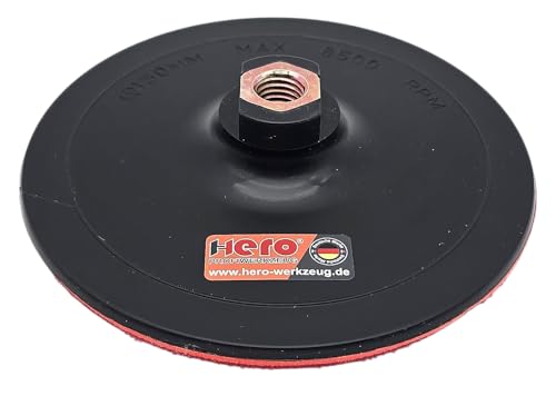 HERO Klett-Schleifteller Polierpad 150mm Stützteller Aufnahmeteller Polierteller Klettverschluss Schleifen Polieren Schleifpads Pad Polierfell, Schleifpapier, Schleiffaser Bohrmaschine Winkelschleifer HERO Klett-Schleifteller Polierpad 150mm Stützteller Aufnahmeteller Polierteller Klettverschluss Schleifen Polieren Schleifpads Pad Polierfell, Schleifpapier, Schleiffaser Bohrmaschine Winkelschleifer von HERO PROFIWERKZEUG
