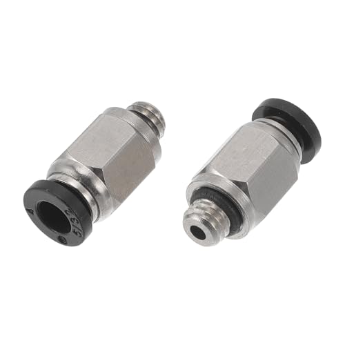 HEROFFIX Push To Connect Luftanschlüsse 5/32" Innengewinde Luftleitung Schnellverbinder Kunststoff Metall M5 2 Stück Schwarz Silberton HEROFFIX Push To Connect Luftanschlüsse 5/32" Innengewinde Luftleitung Schnellverbinder Kunststoff Metall M5 2 Stück Schwarz Silberton von HEROFFIX