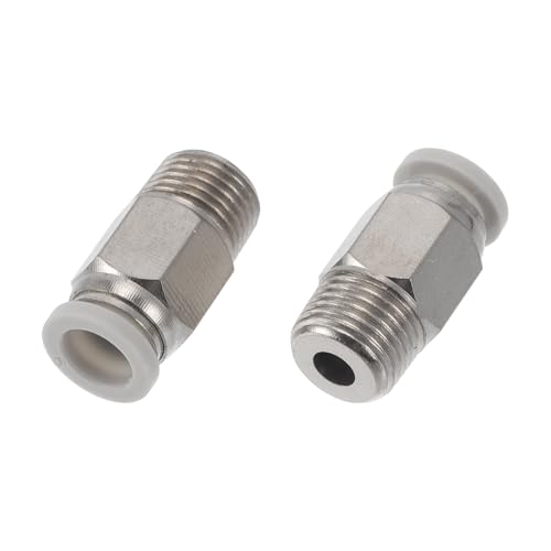 HEROFFIX Push to Connect Luftanschlüsse 15/64" Innengewinde Luftleitung Schnellverbinder Kunststoff Metall 1/8"BSPT 2 Stück Weiß Silberton HEROFFIX Push to Connect Luftanschlüsse 15/64" Innengewinde Luftleitung Schnellverbinder Kunststoff Metall 1/8"BSPT 2 Stück Weiß Silberton von HEROFFIX