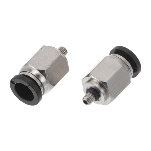 HEROFFIX Push to Connect Luftanschlüsse 15/64" Innengewinde Luftleitung Schnellverbinder Kunststoff Metall M3 2 Stück Schwarz Silberton HEROFFIX Push to Connect Luftanschlüsse 15/64" Innengewinde Luftleitung Schnellverbinder Kunststoff Metall M3 2 Stück Schwarz Silberton von HEROFFIX