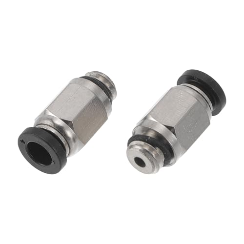 HEROFFIX Push to Connect Luftanschlüsse 5/32" Innengewinde Luftleitung Schnellanschluss Kunststoff Metall M6 2 Stück Schwarz Silberton HEROFFIX Push to Connect Luftanschlüsse 5/32" Innengewinde Luftleitung Schnellanschluss Kunststoff Metall M6 2 Stück Schwarz Silberton von HEROFFIX