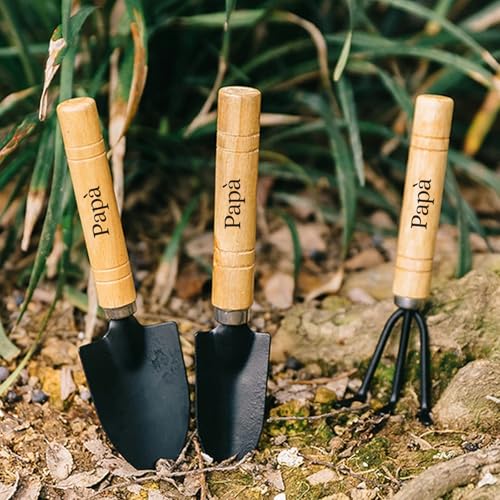 3-teiliges Set Mit Personalisiertem Gartenwerkzeug-Set, Individuell Graviert, Gartenrechen, Schaufeln, Holzgriff, Metallkopf, Mini-Kinderwerkzeug, Gartenbedarf, DIY-Garten, Blumen, Pflanzen, Jäten 3-teiliges Set Mit Personalisiertem Gartenwerkzeug-Set, Individuell Graviert, Gartenrechen, Schaufeln, Holzgriff, Metallkopf, Mini-Kinderwerkzeug, Gartenbedarf, DIY-Garten, Blumen, Pflanzen, Jäten von HERSTL