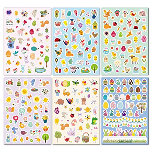HERZWILD 12 Blätter Oster Sticker, Pack of 540 StickersFenstersticker Ostern, Osterhasen Ostereier Ostern Selbstklebende Aufkleber, DIY Osterdeko Aufkleber, für Osterdeko oder Geschenk HERZWILD 12 Blätter Oster Sticker, Pack of 540 StickersFenstersticker Ostern, Osterhasen Ostereier Ostern Selbstklebende Aufkleber, DIY Osterdeko Aufkleber, für Osterdeko oder Geschenk von HERZWILD